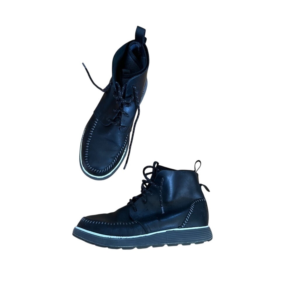 Chaco Dixon high top men's black leather boots